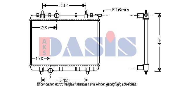 AKS DASIS radiatorius, variklio aušinimas 160104N